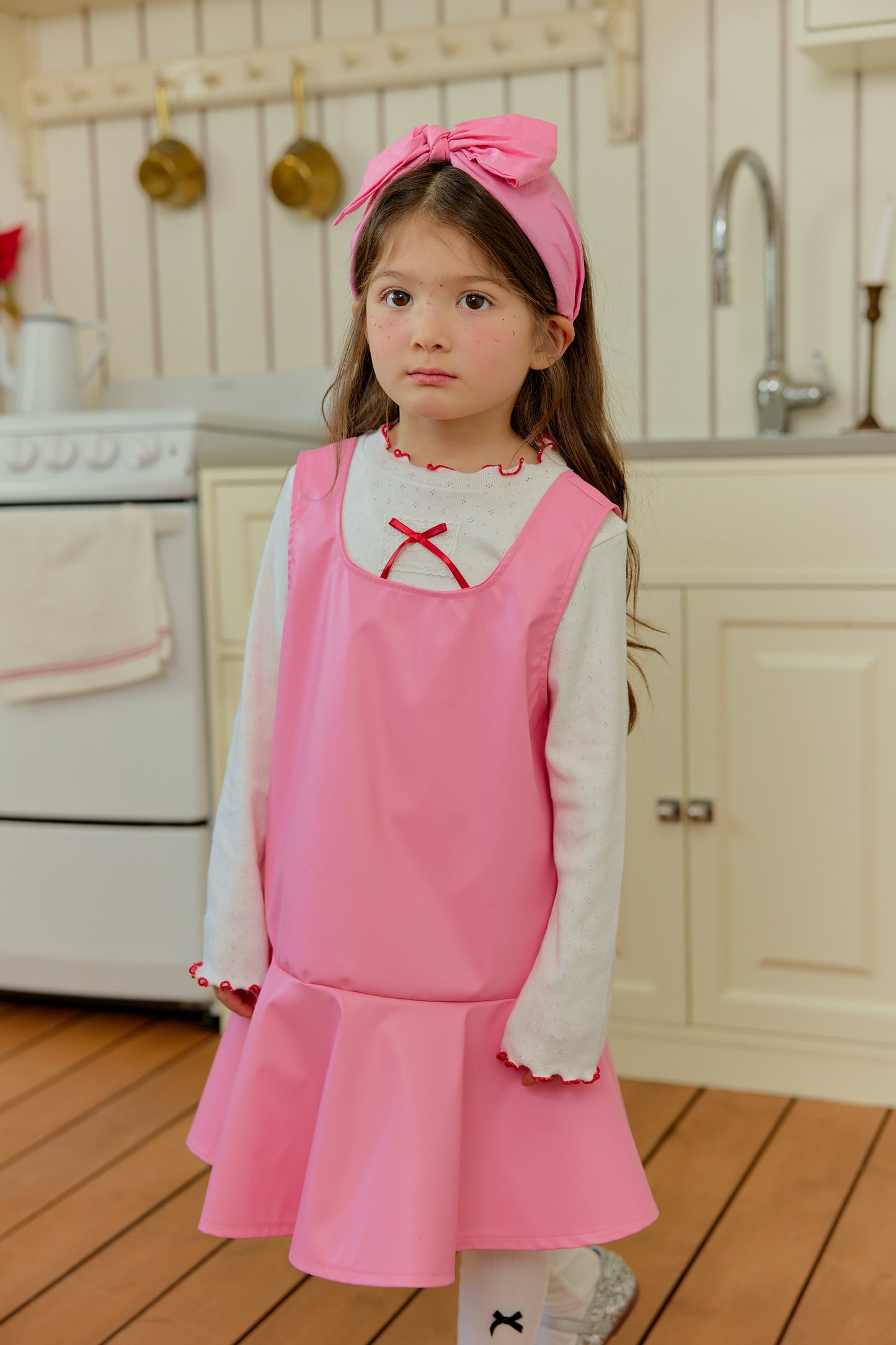 韓國童裝 26春 | SE39 洋紅連身裙 (90~130cm)