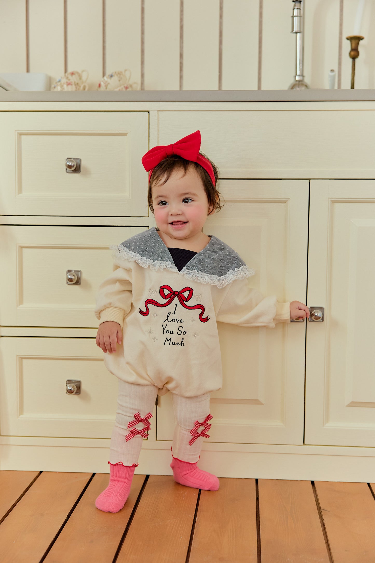 韓國童裝 26春 | SE15 水手領包屁衣 (70~90cm)