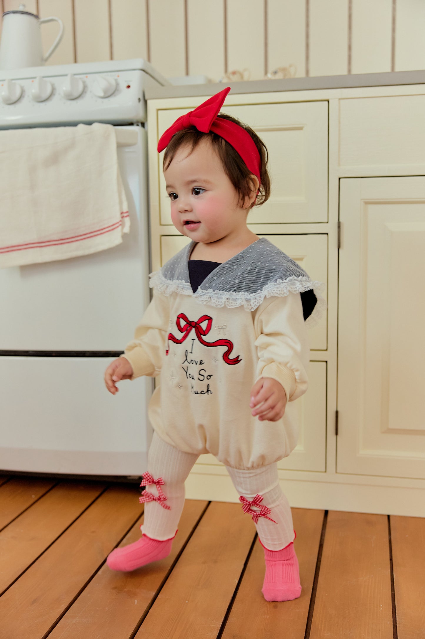 韓國童裝 26春 | SE15 水手領包屁衣 (70~90cm)