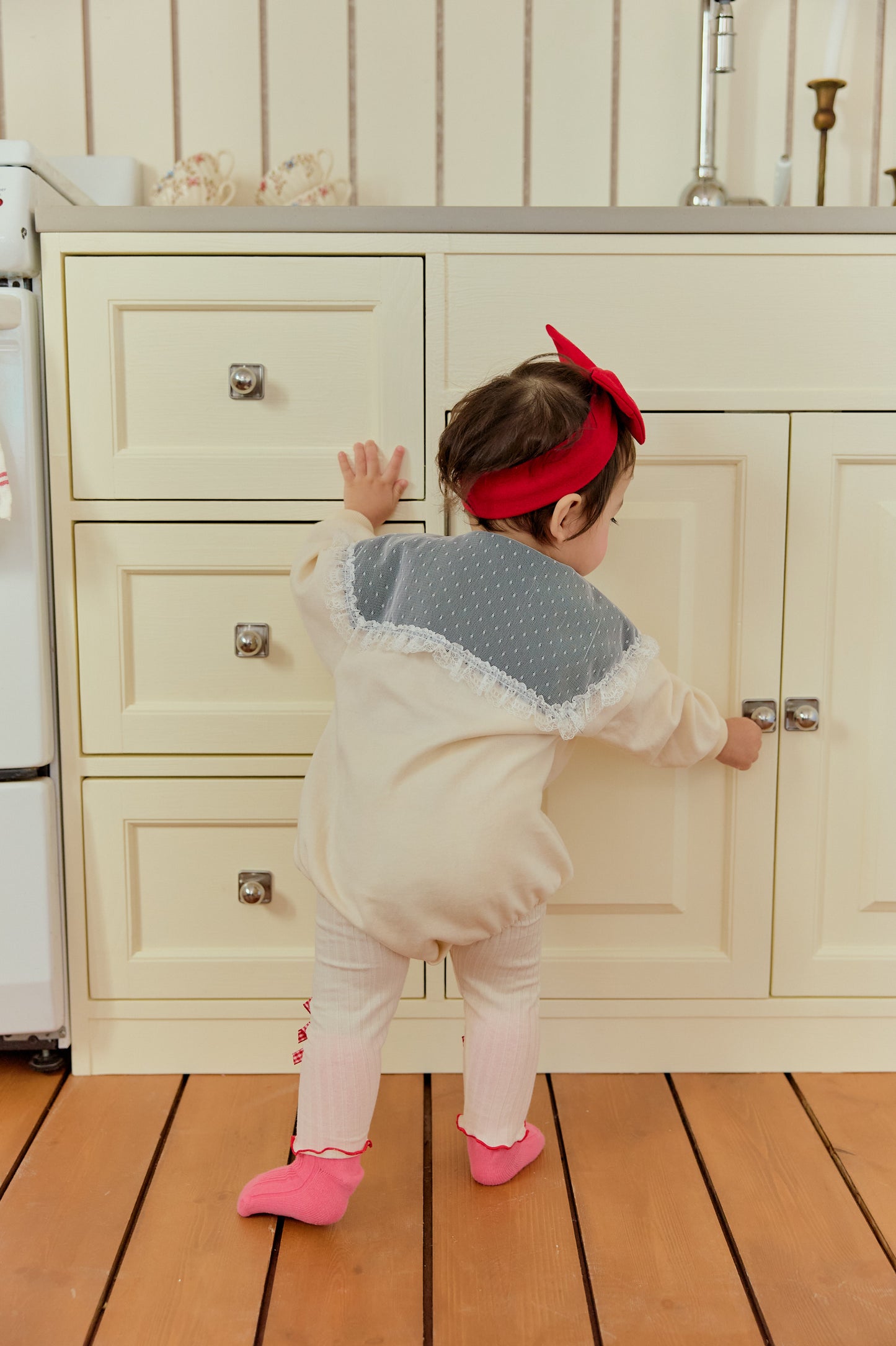 韓國童裝 26春 | SE15 水手領包屁衣 (70~90cm)