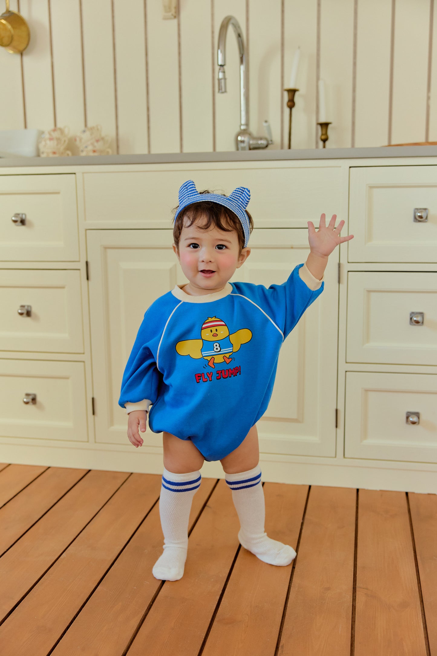 韓國童裝 26春 | SE04 小雞Baby  Suit 連髮套裝 (70~90cm)