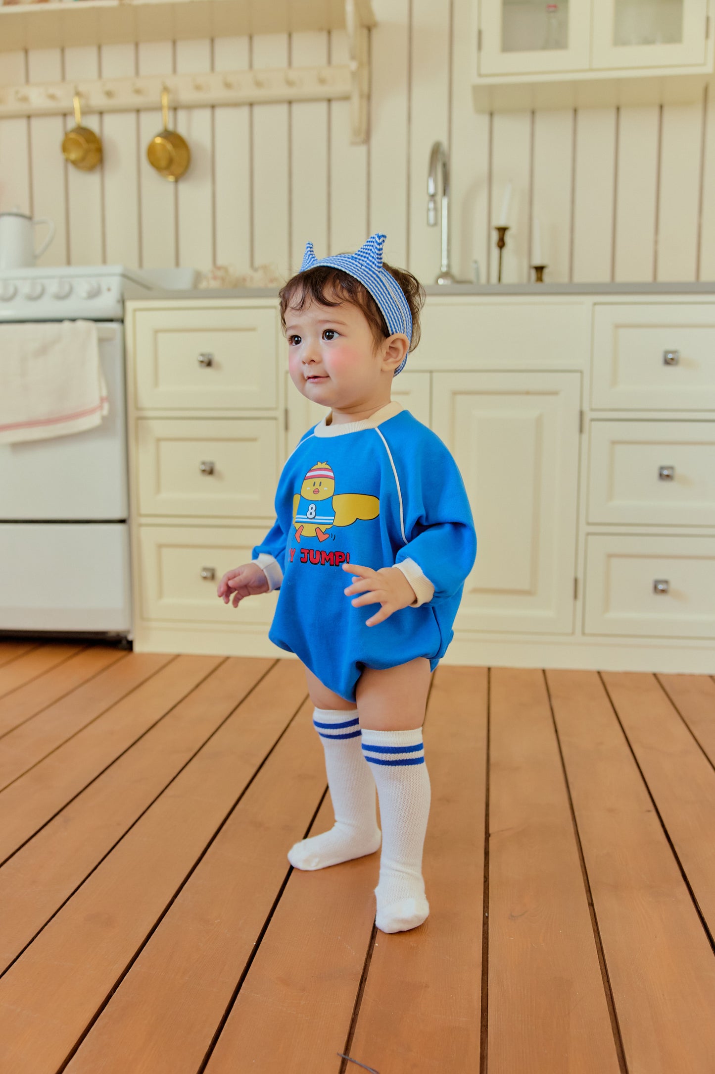 韓國童裝 26春 | SE04 小雞Baby  Suit 連髮套裝 (70~90cm)