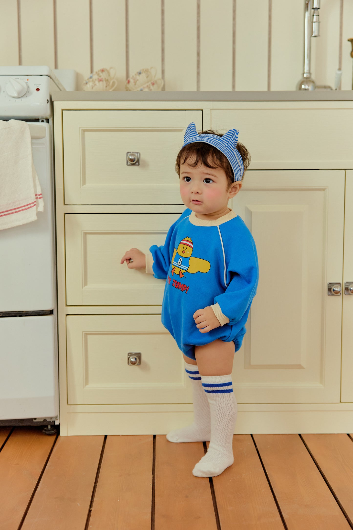 韓國童裝 26春 | SE04 小雞Baby  Suit 連髮套裝 (70~90cm)