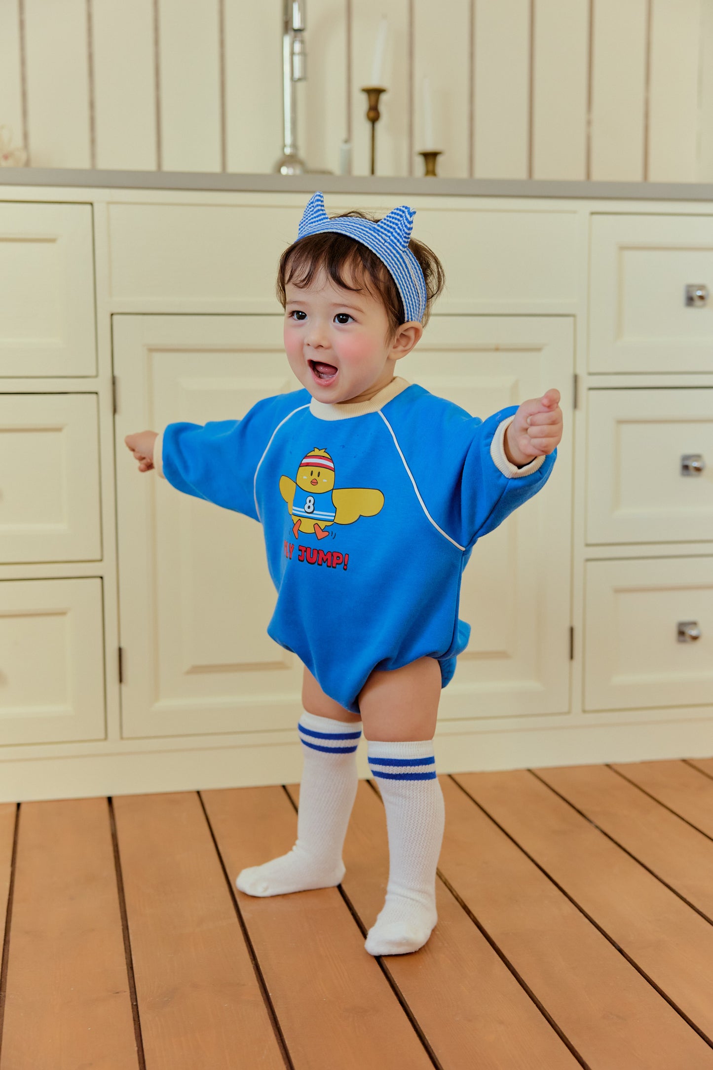 韓國童裝 26春 | SE04 小雞Baby  Suit 連髮套裝 (70~90cm)