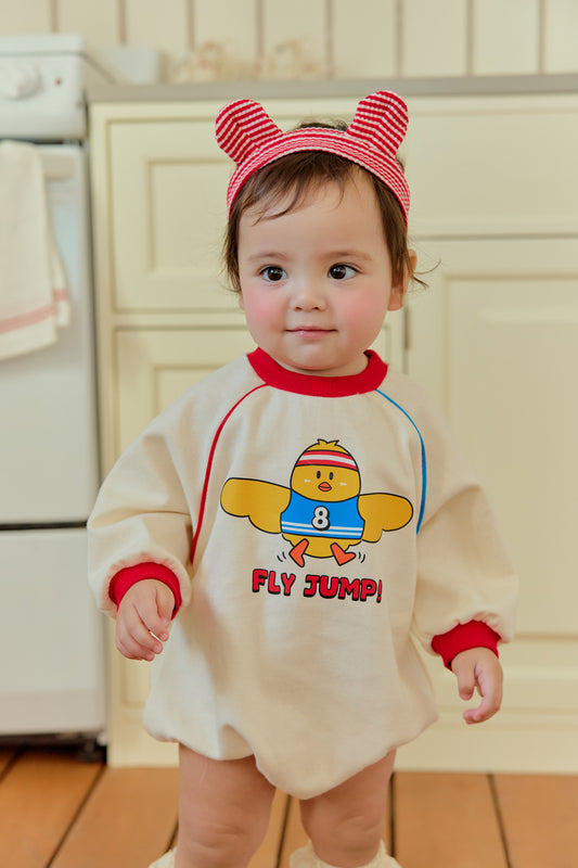 韓國童裝 26春 | SE04 小雞Baby  Suit 連髮套裝 (70~90cm)