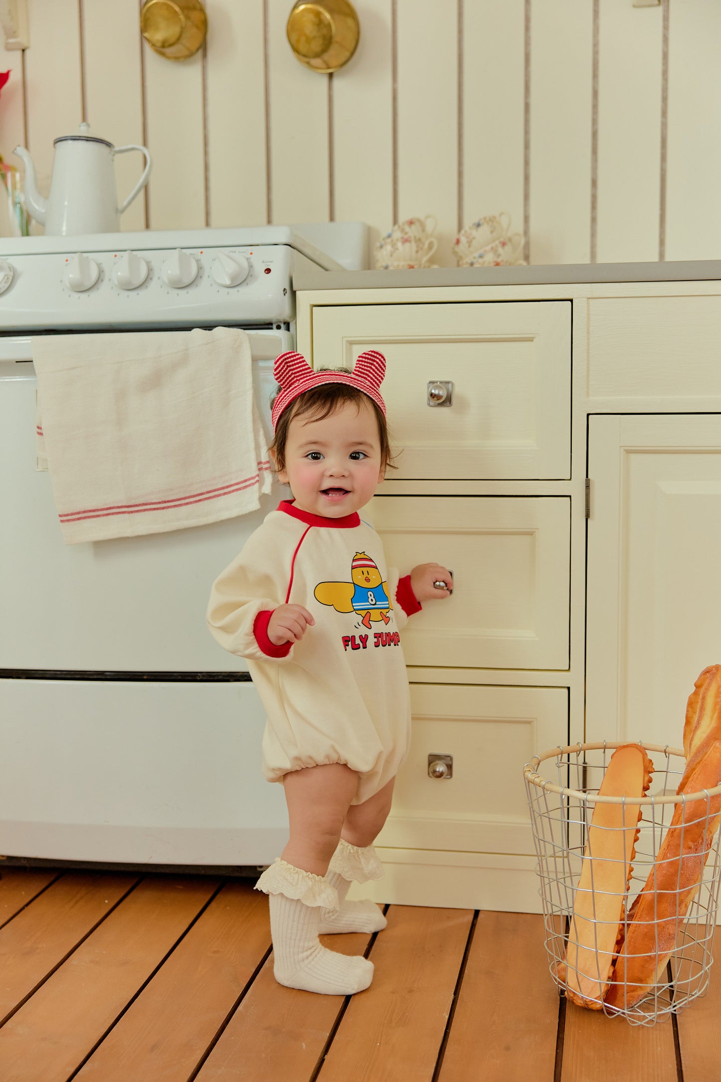 韓國童裝 26春 | SE04 小雞Baby  Suit 連髮套裝 (70~90cm)