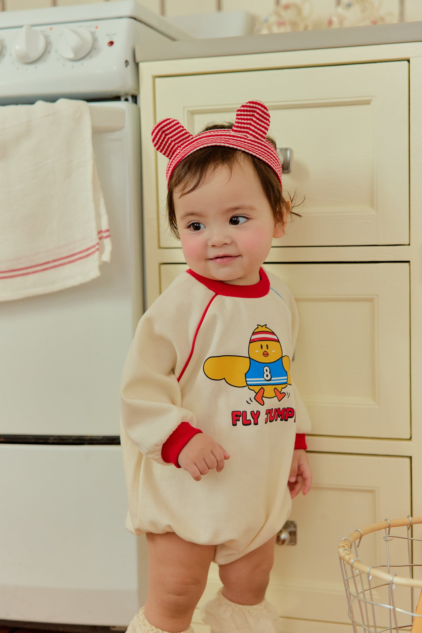 韓國童裝 26春 | SE04 小雞Baby  Suit 連髮套裝 (70~90cm)