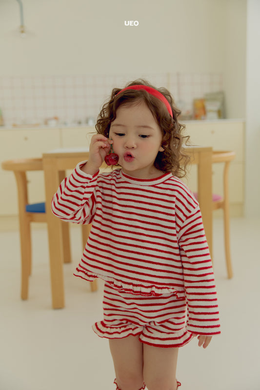 韓國童裝 26春 |  UE15 Bunny Bunny Frill Set (90-125cm)