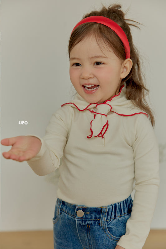 韓國童裝 26春 |  UE18 Madeleine Button T-Shirt (90-125cm)