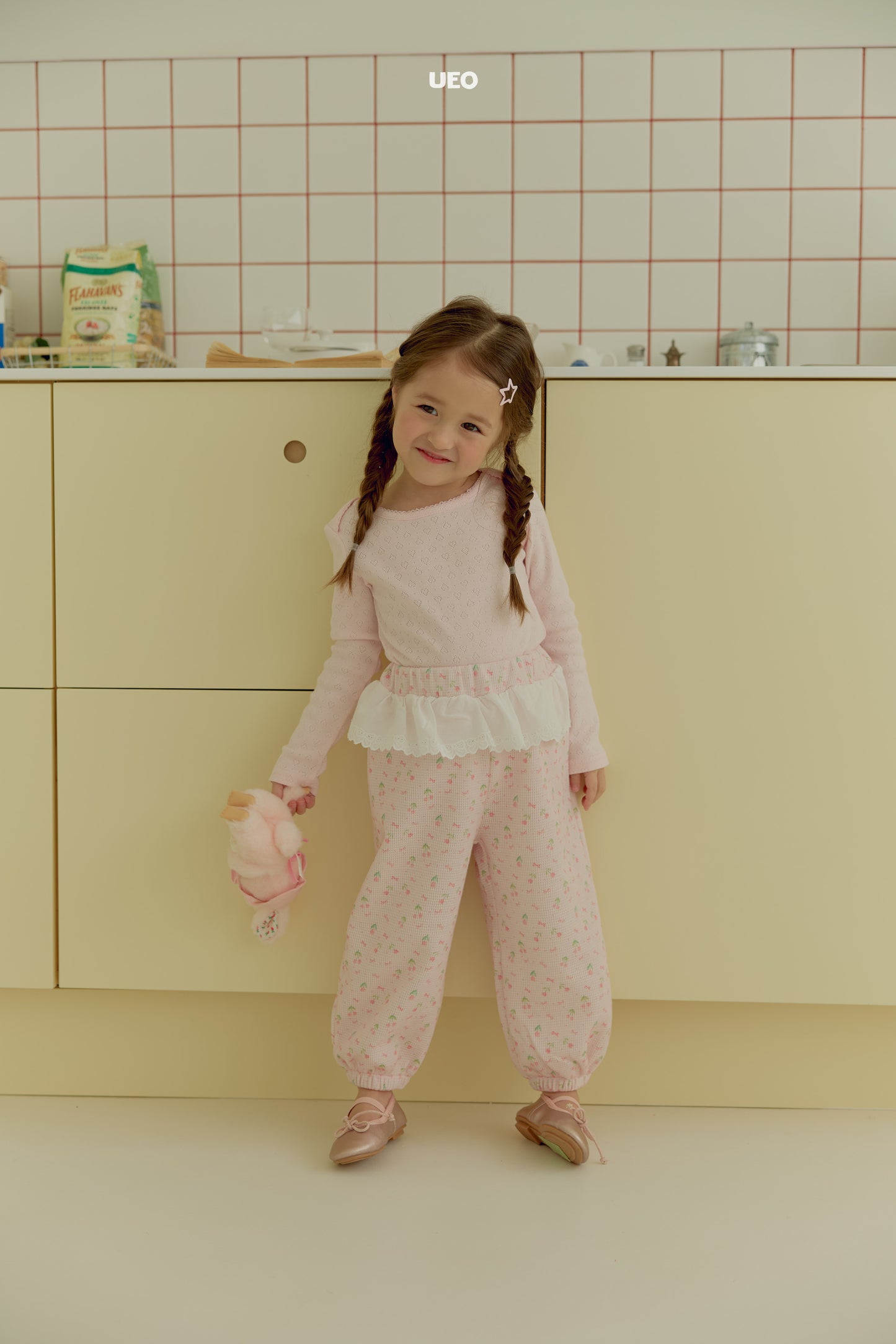 韓國童裝 26春 |  UE28 Butter Pink Cotton T-Shirt (90-125cm)