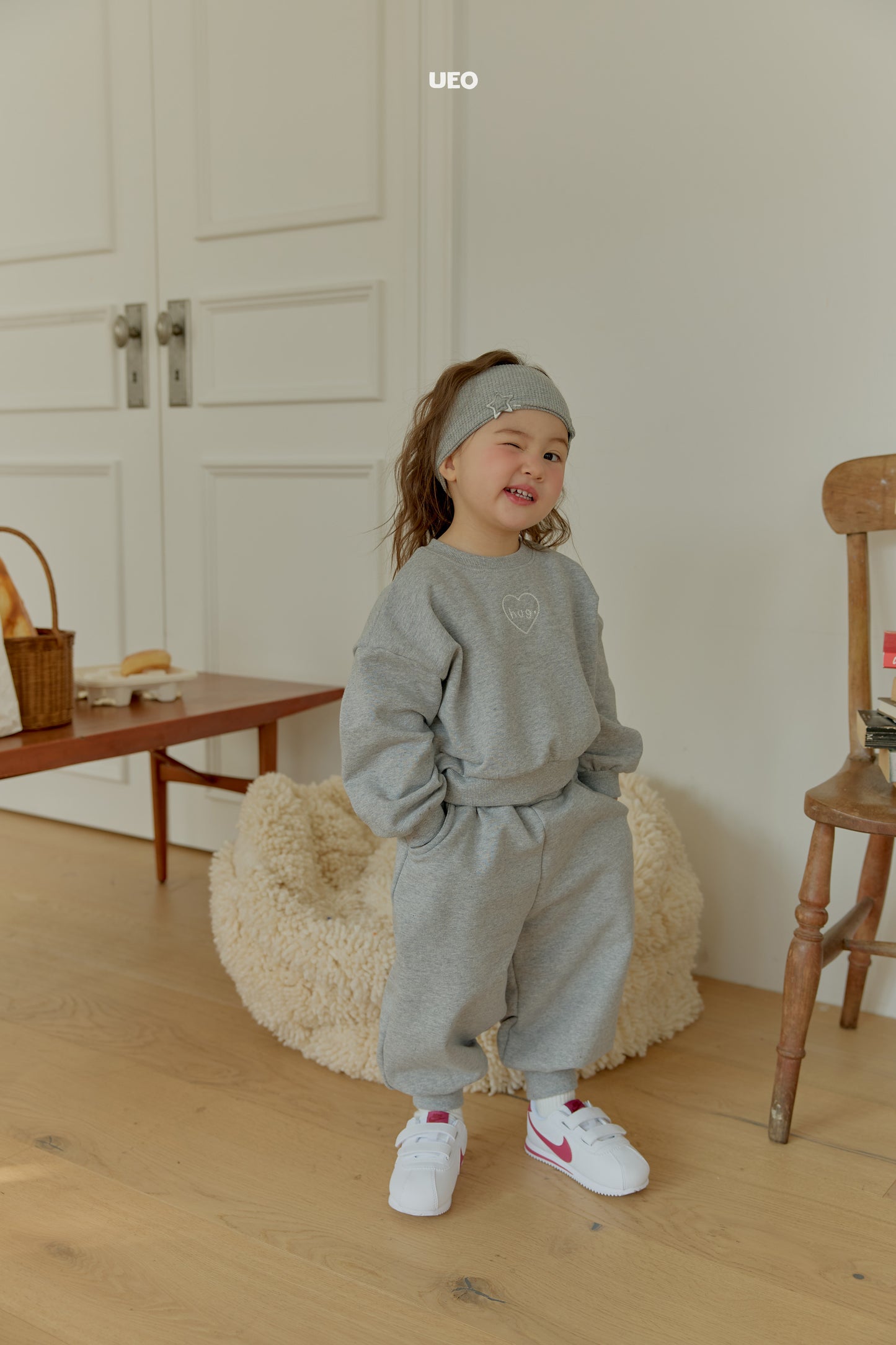 韓國童裝 26春 |  UE20 Hug Top and Bottom Set (90-125cm)