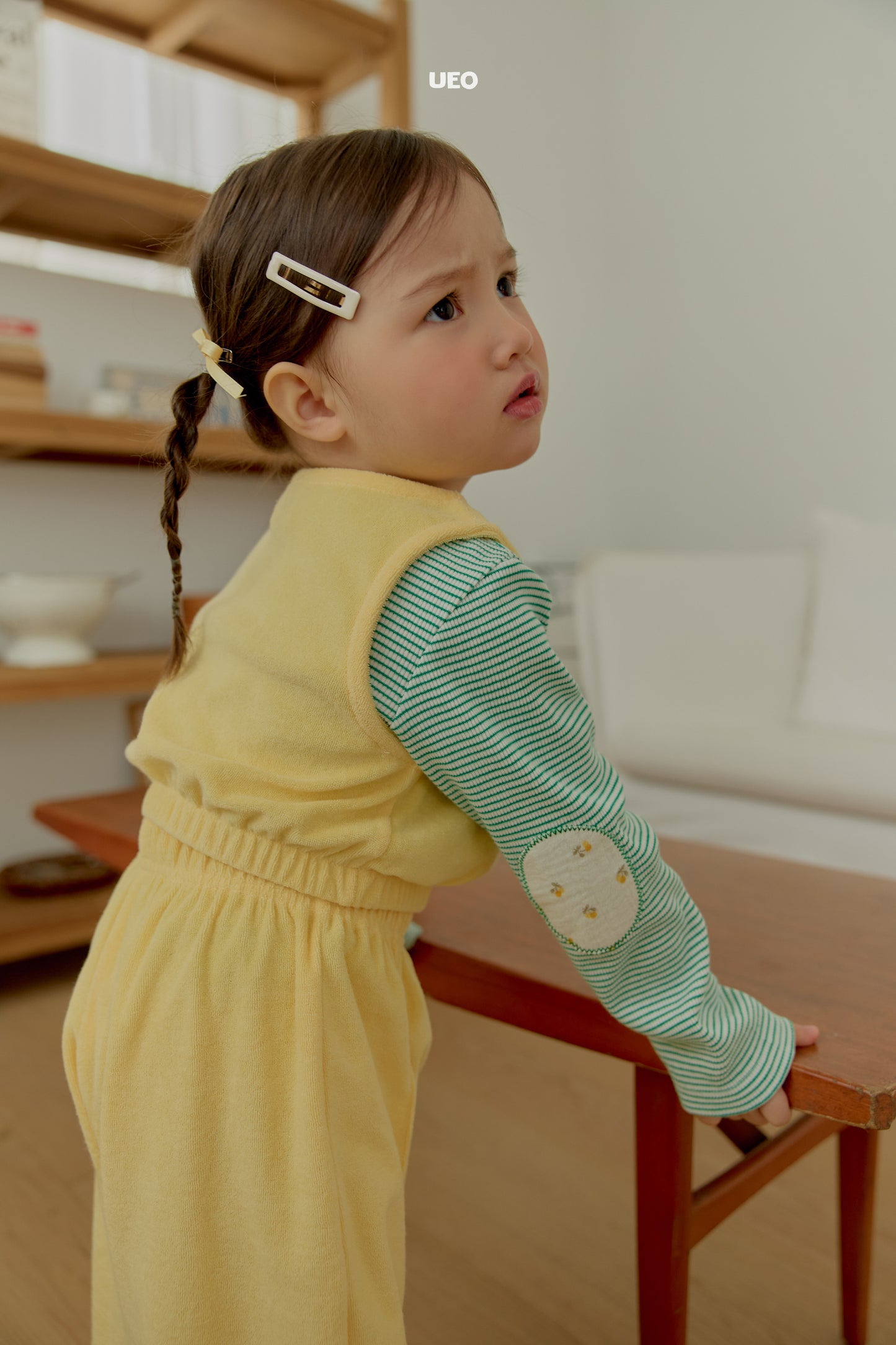 韓國童裝 26春 |  UE27 Flower Bread Rice Cake T-Shirt (90-125cm)