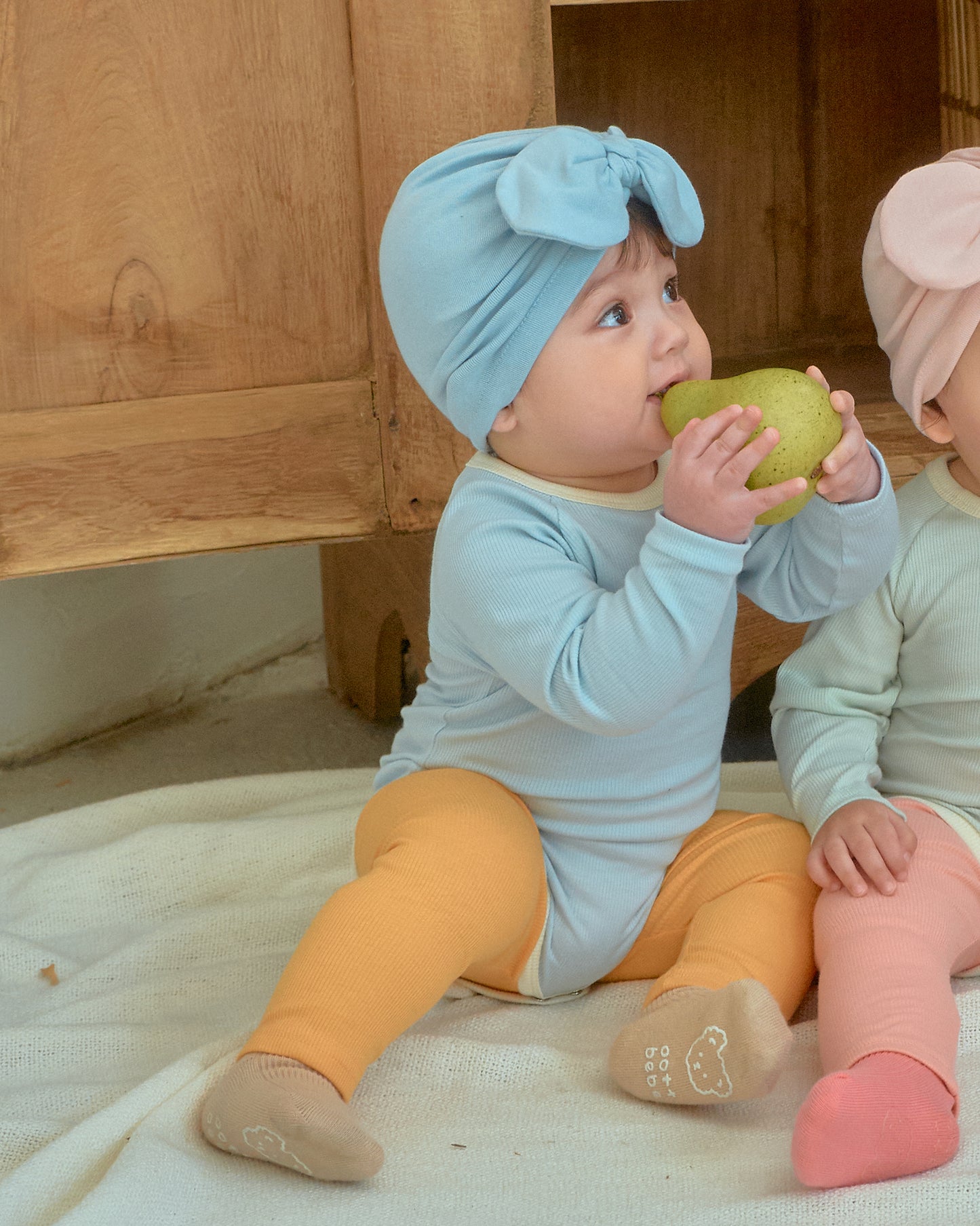 韓國童裝 26SS | OT07 Picnic Modal Ribbed Baby Suit & Leggings Set (55-75cm)