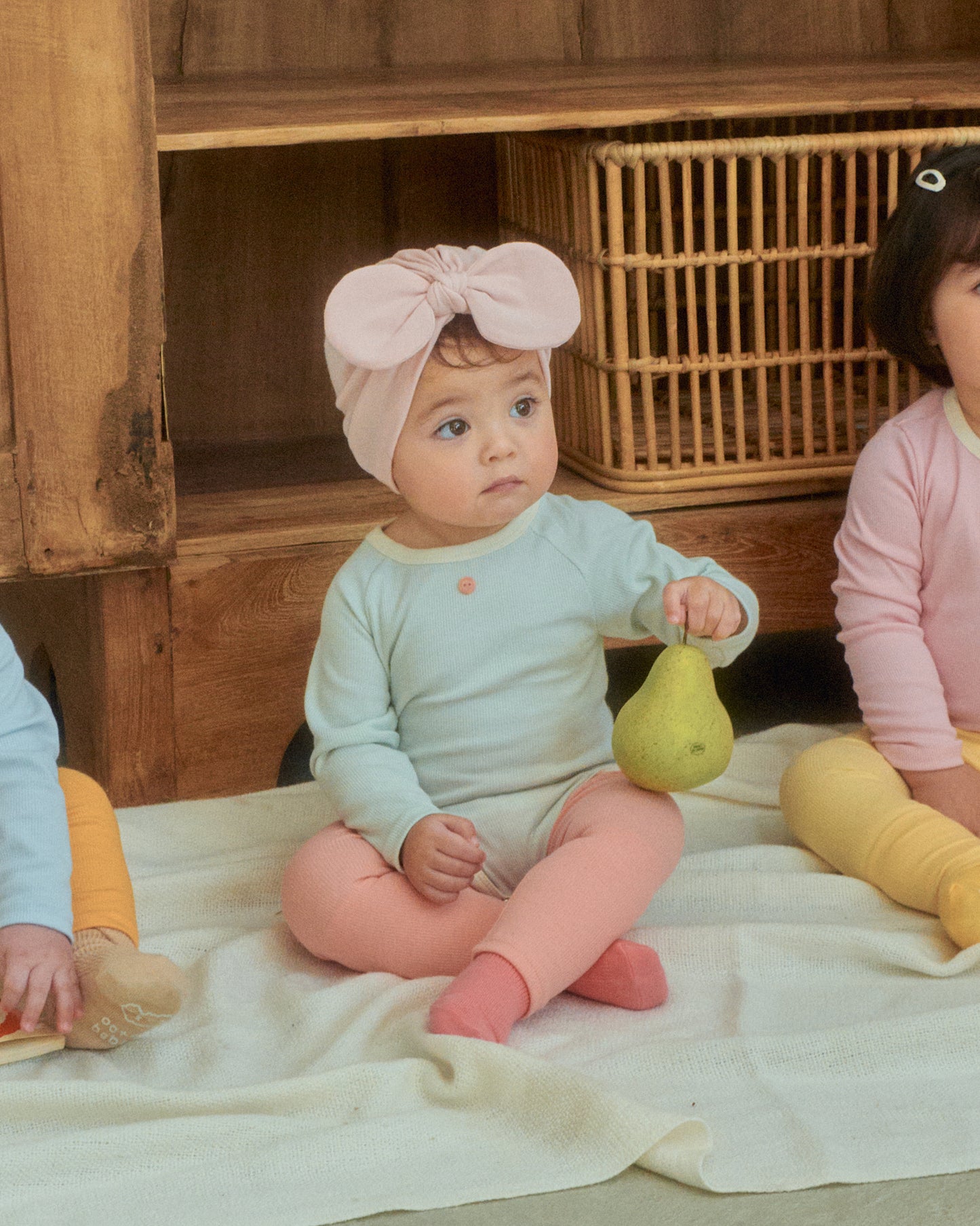 韓國童裝 26SS | OT07 Picnic Modal Ribbed Baby Suit & Leggings Set (55-75cm)