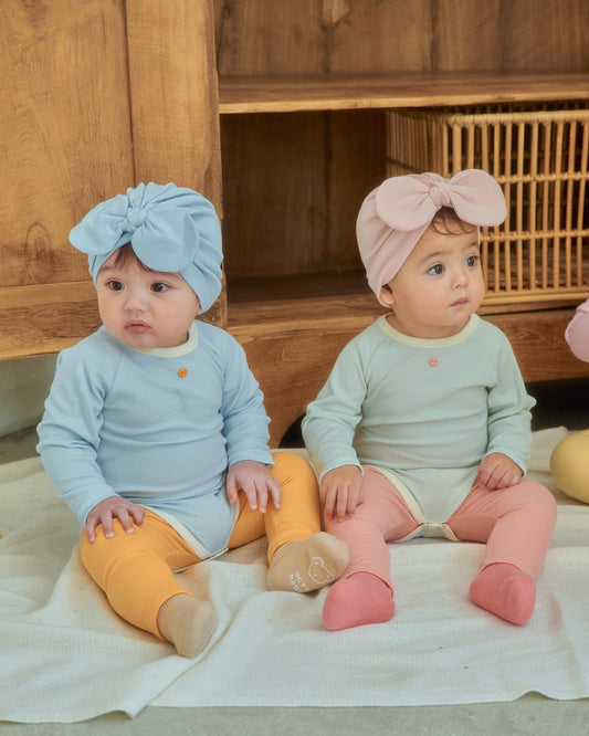 韓國童裝 26SS | OT07 Picnic Modal Ribbed Baby Suit & Leggings Set (55-75cm)
