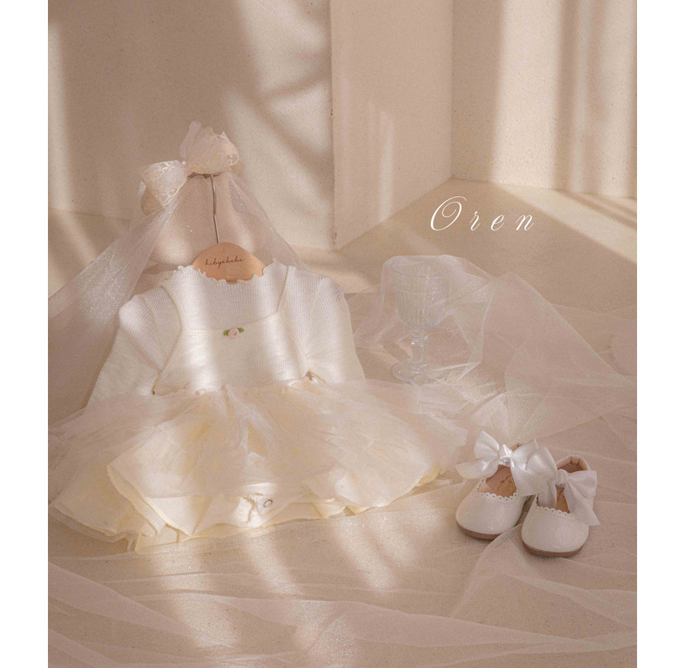 韓國童裝 26春 | OR26 Seriel Ribbed Tutu Suit