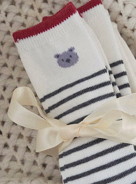 25FW 室內服團購 (30/9截單) Stripes Knee Socks (10/12/15cm)