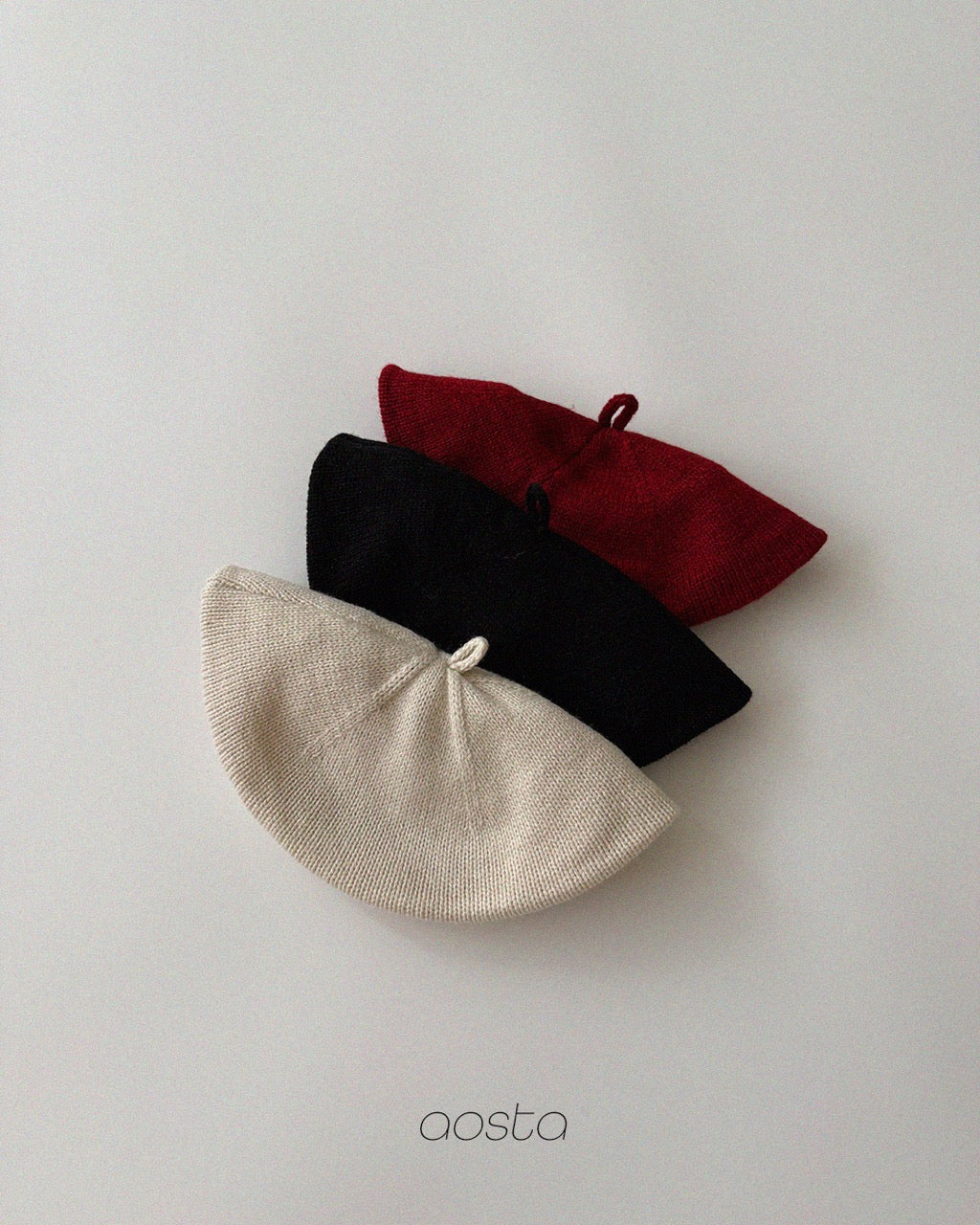 韓國童裝 26秋| AO05 Knit Beret 帽子 (FREE)