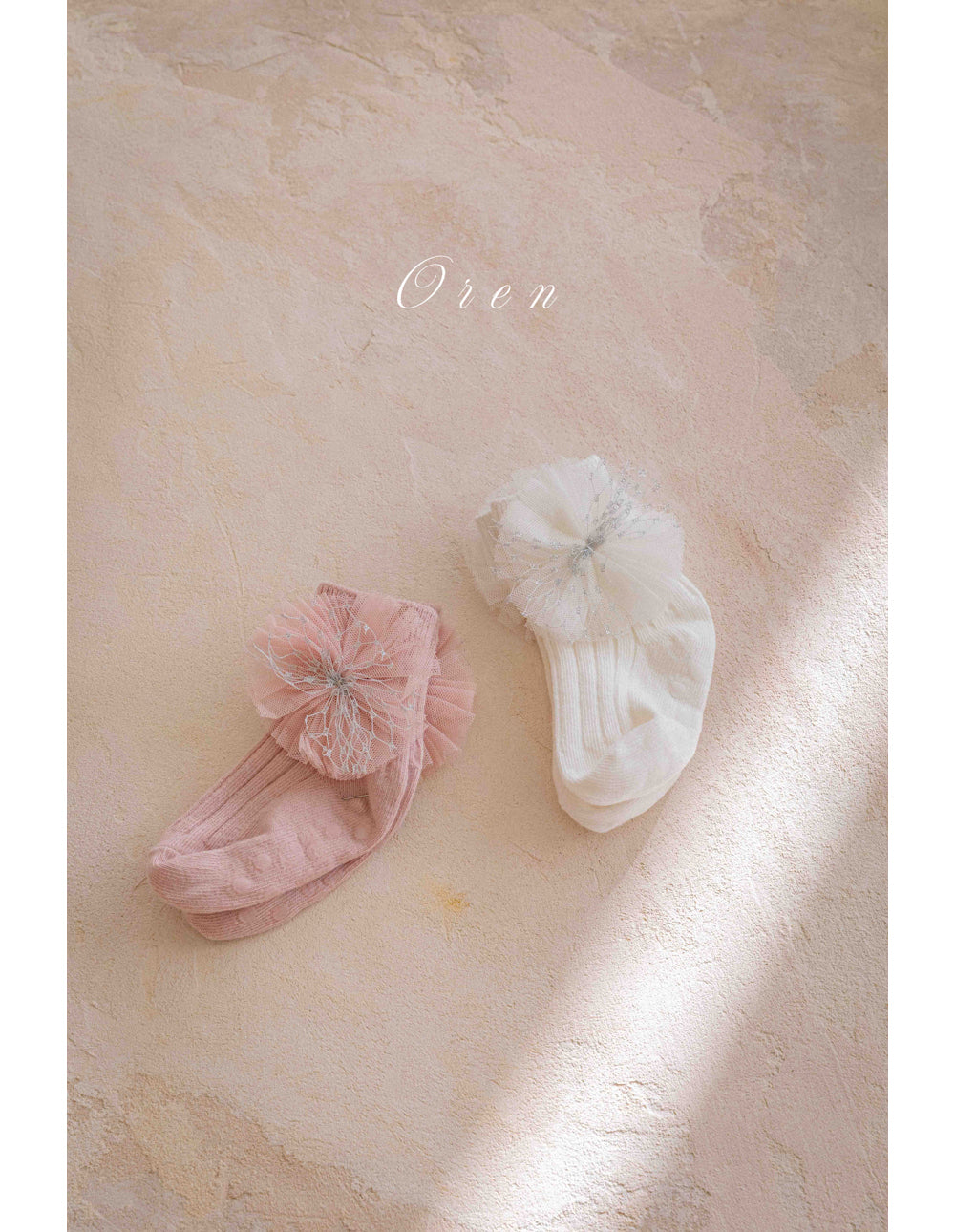 韓國童裝 26春 | OR32 Pearl Lace Ankle Socks