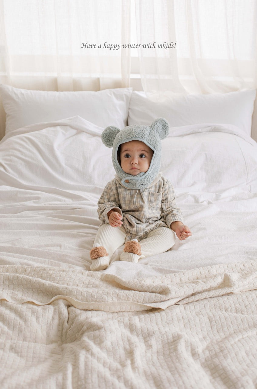 韓國童裝 25秋冬 | MD25406 Check Baby Suit