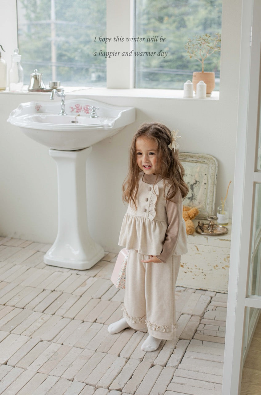 韓國童裝 25秋冬 | MD25445 Frill Pants