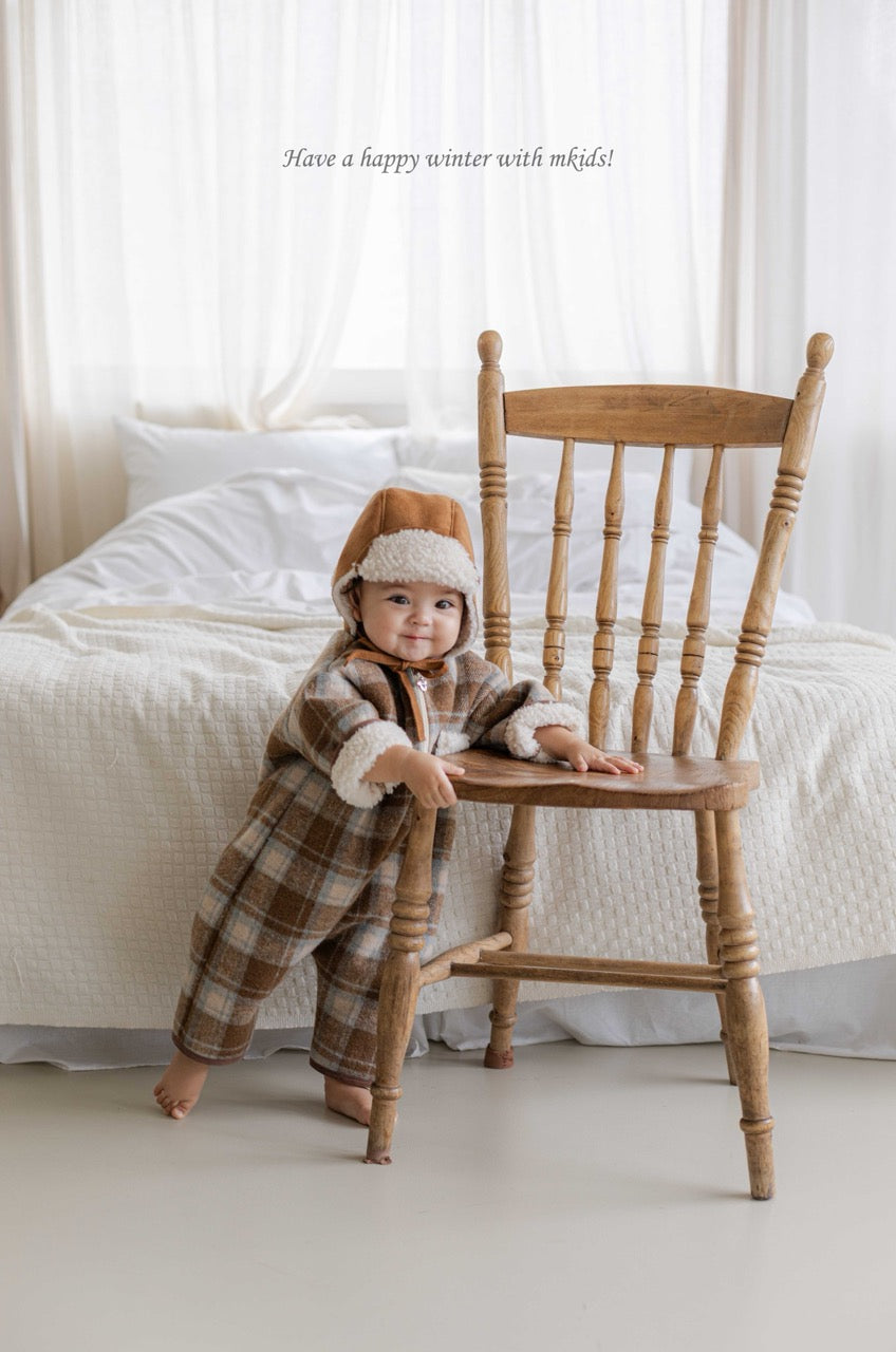 韓國童裝 25秋冬 | MD25411 Baby Check Suit