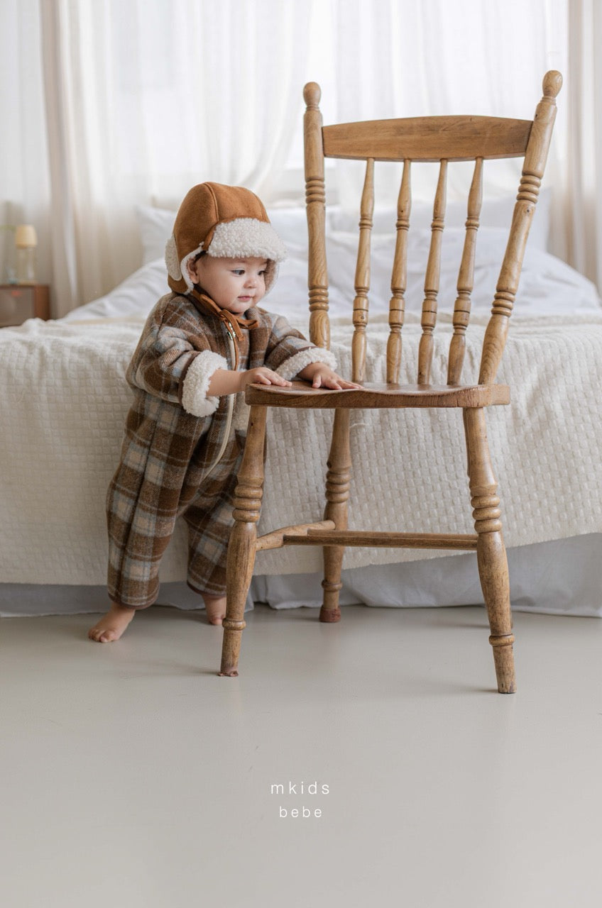 韓國童裝 25秋冬 | MD25411 Baby Check Suit