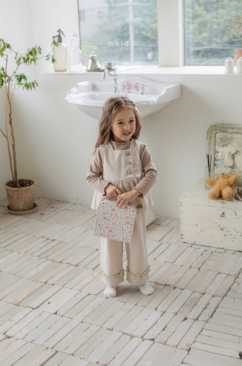 韓國童裝 25秋冬 | MD25445 Frill Pants