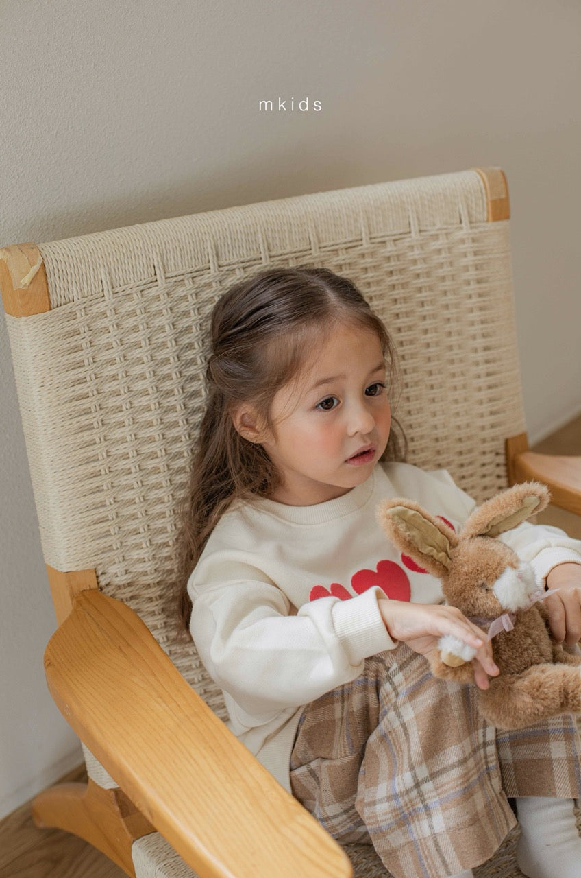 韓國童裝 25秋冬 | MD25463 Heart MTM