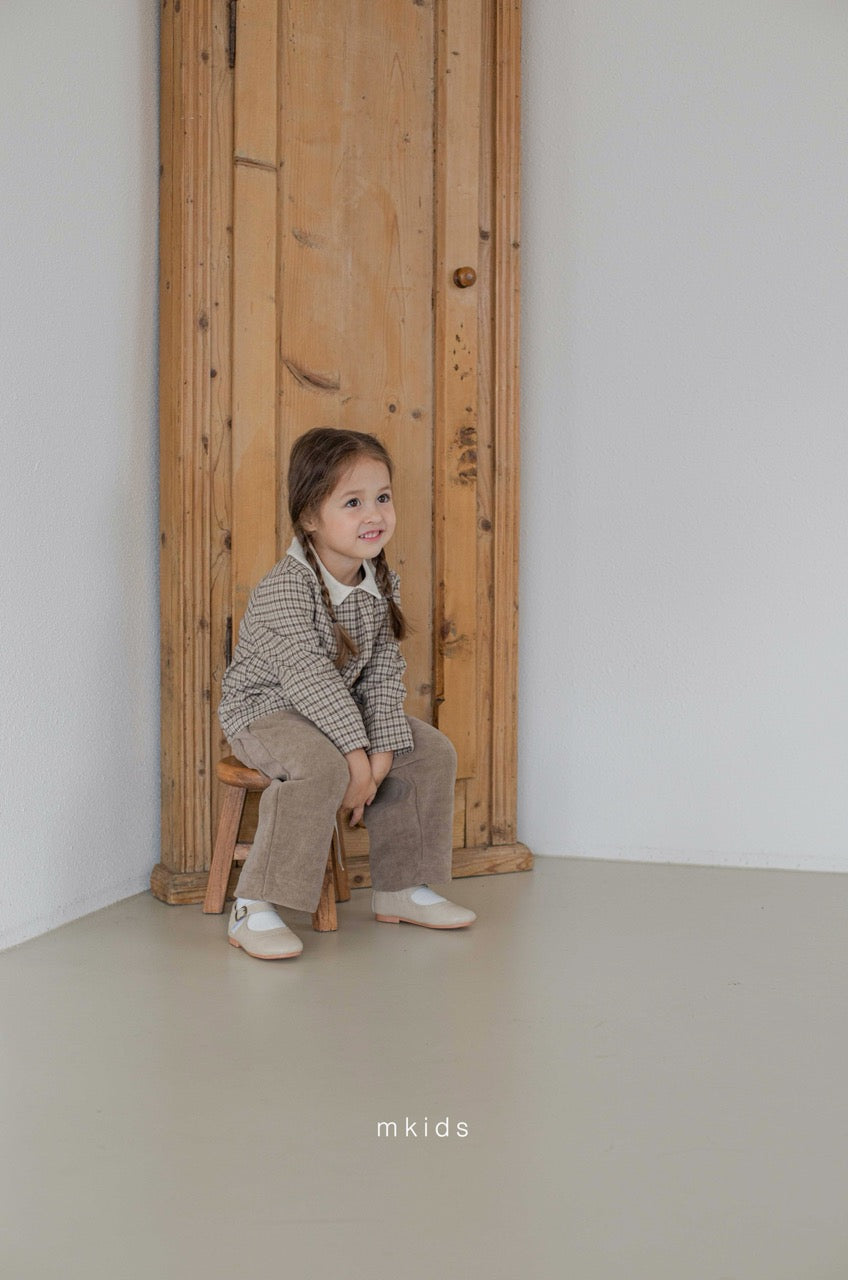 韓國童裝 25秋冬 | MD25456 Check Shirt