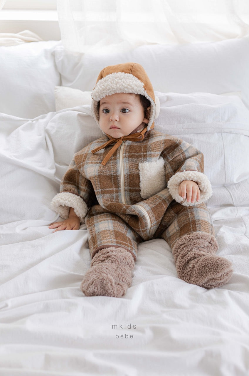韓國童裝 25秋冬 | MD25411 Baby Check Suit