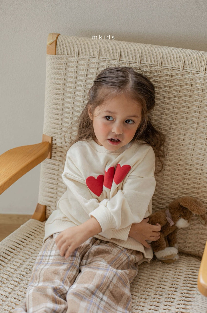 韓國童裝 25秋冬 | MD25463 Heart MTM