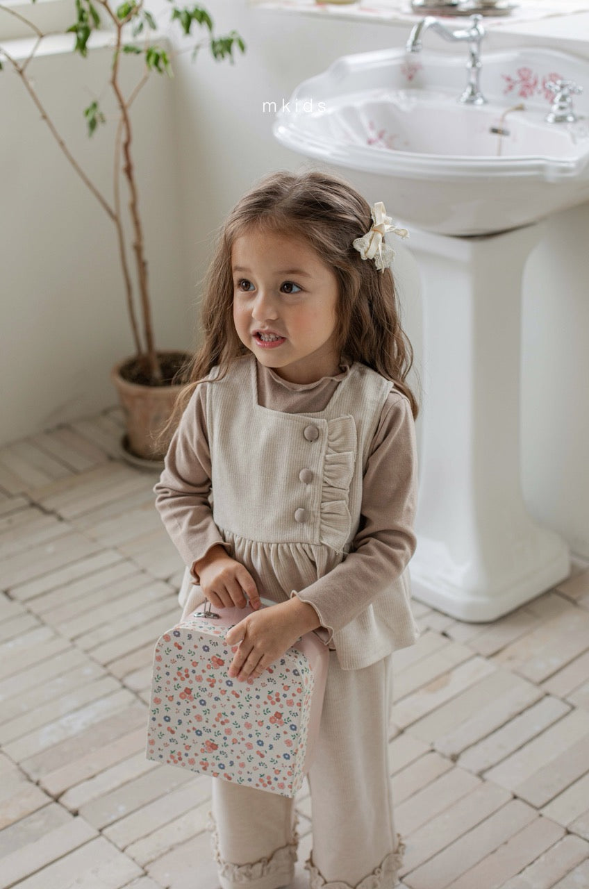 韓國童裝 25秋冬 | MD25445 Frill Pants