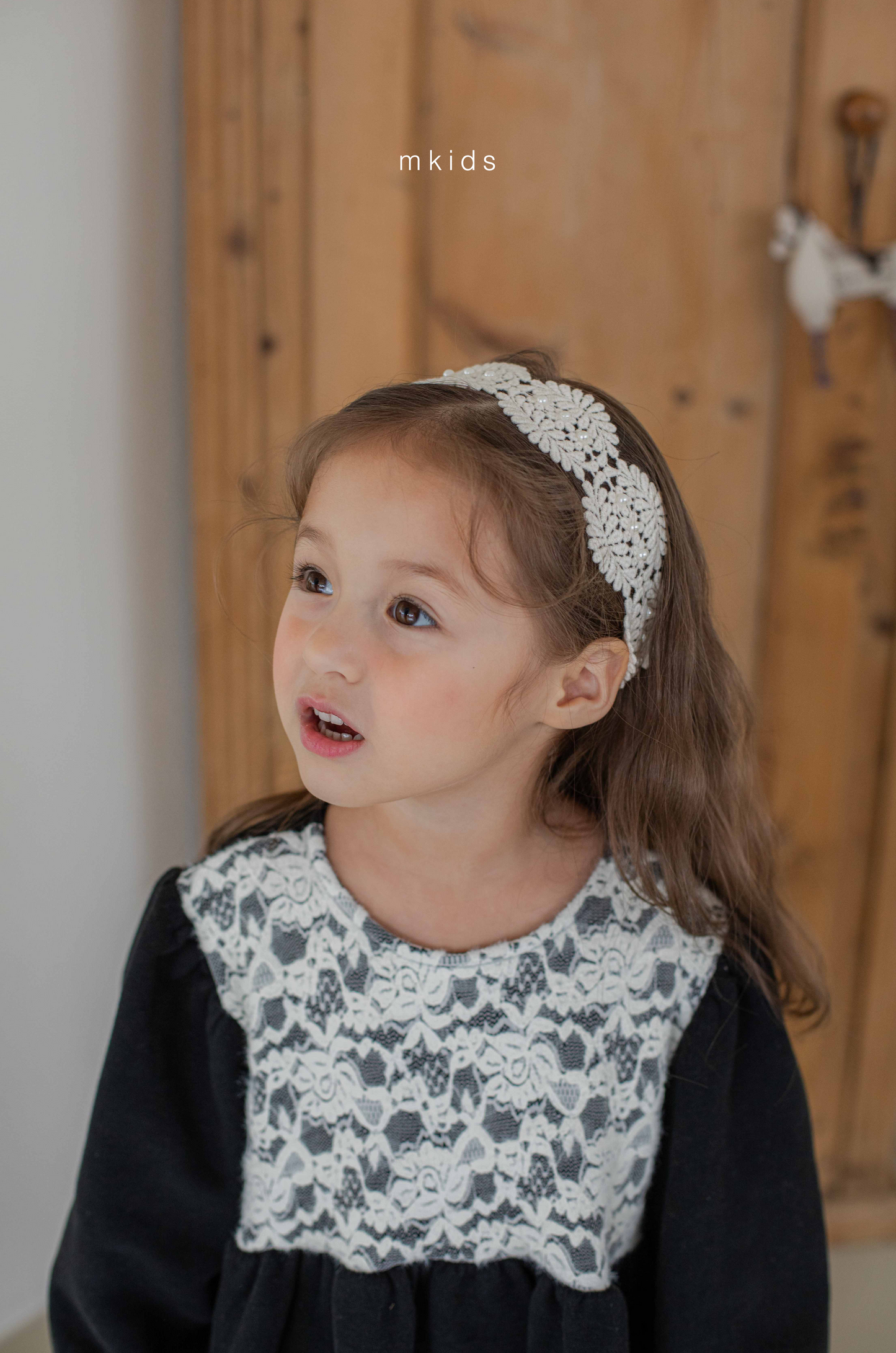韓國童裝 25秋冬 | MD25439 Lace Kids OPS