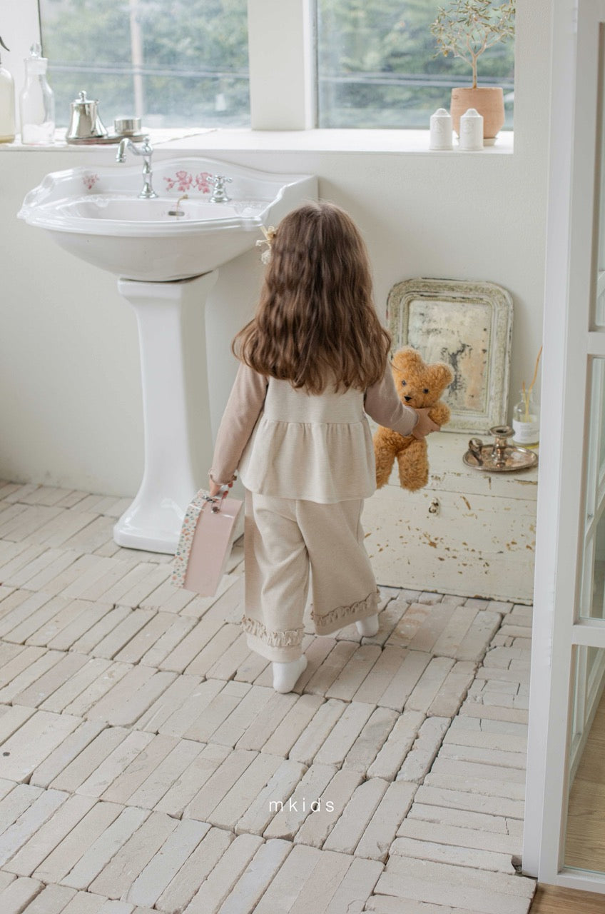 韓國童裝 25秋冬 | MD25445 Frill Pants