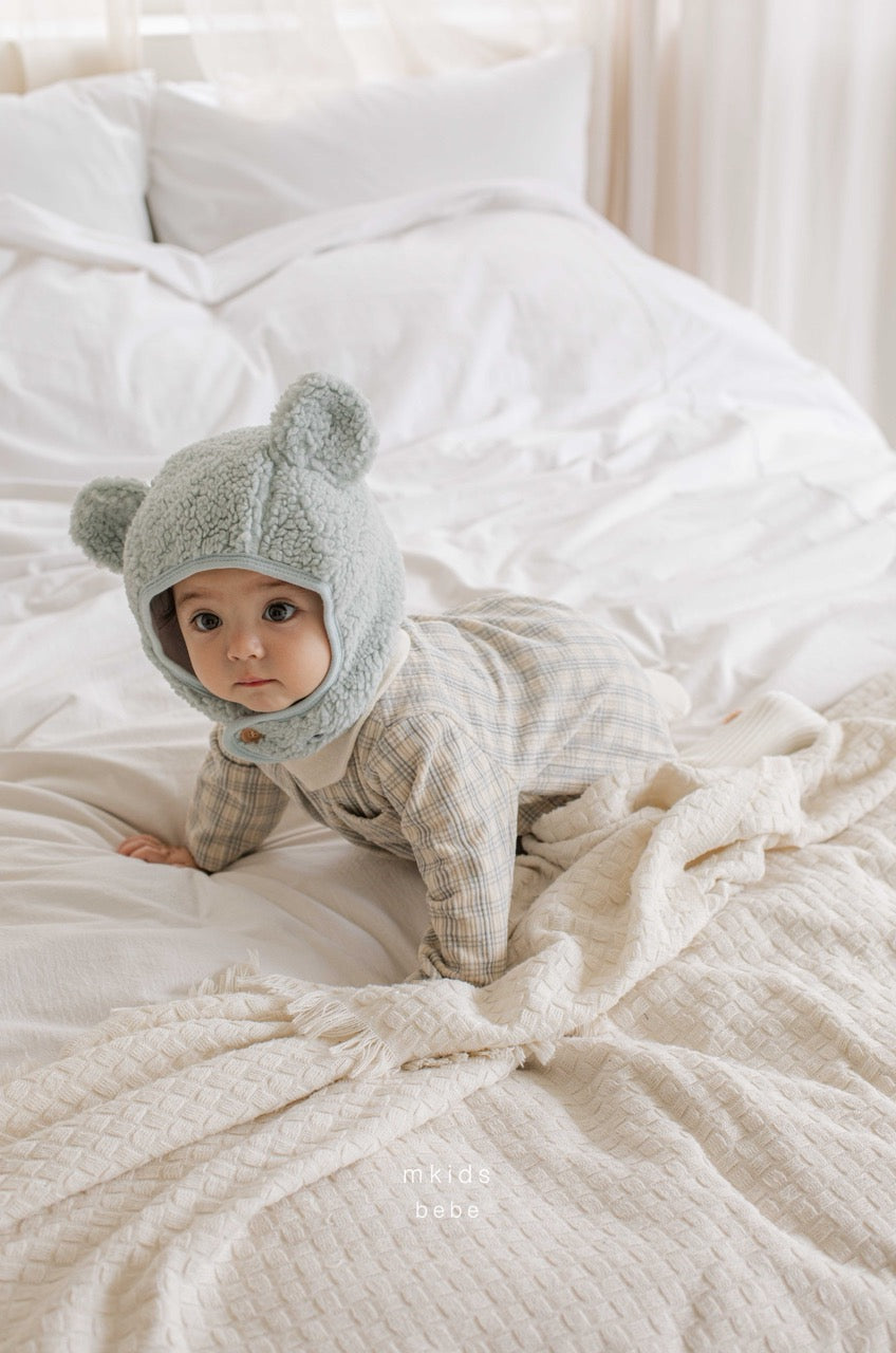 韓國童裝 25秋冬 | MD25406 Check Baby Suit