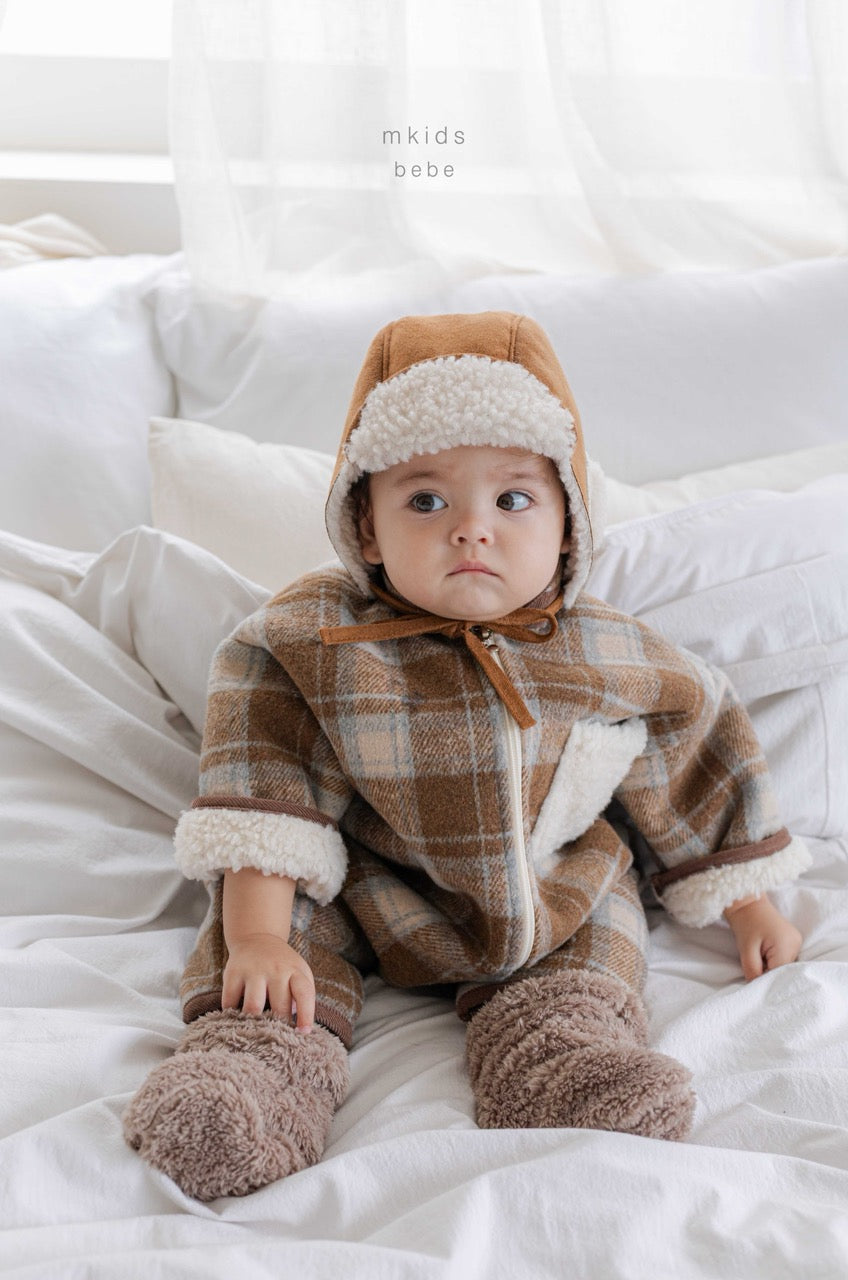 韓國童裝 25秋冬 | MD25411 Baby Check Suit