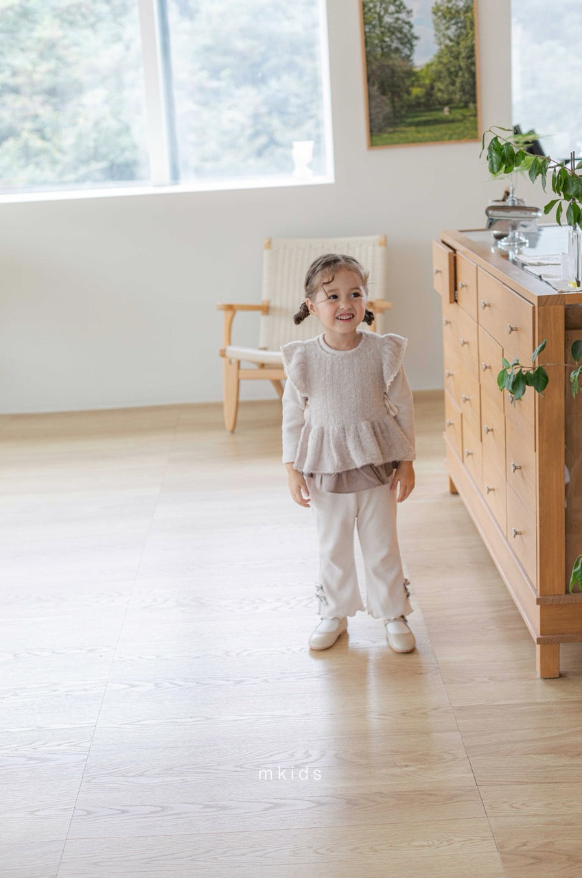 韓國童裝 25秋冬 | MD25453 Double Ribbon Pants