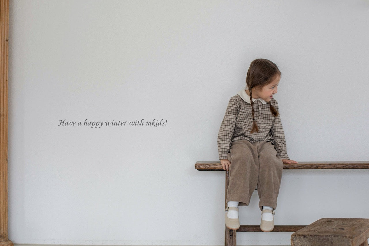 韓國童裝 25秋冬 | MD25456 Check Shirt