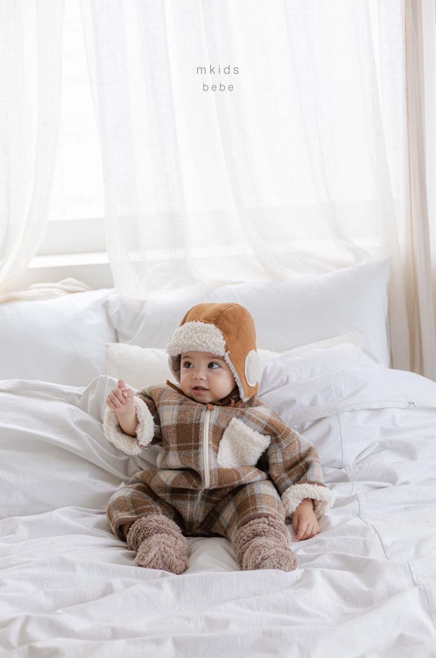 韓國童裝 25秋冬 | MD25411 Baby Check Suit