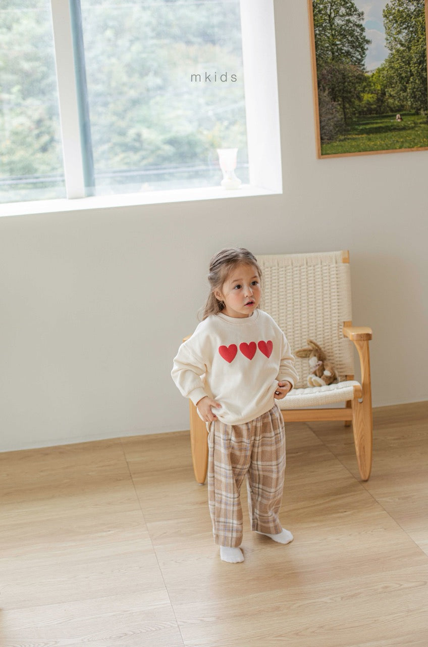 韓國童裝 25秋冬 | MD25463 Heart MTM