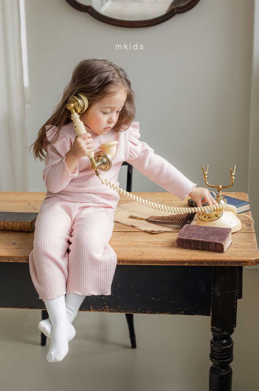 韓國童裝 25秋冬 | MD25447 Top and Bottom Set