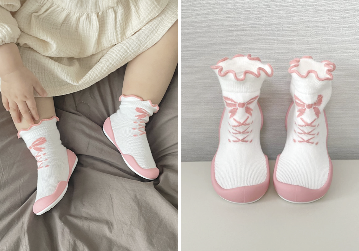 韓國襪子學步鞋 baby socks shoe | Ballet Girl學步鞋 - FLO | FLOWERKKOCH 