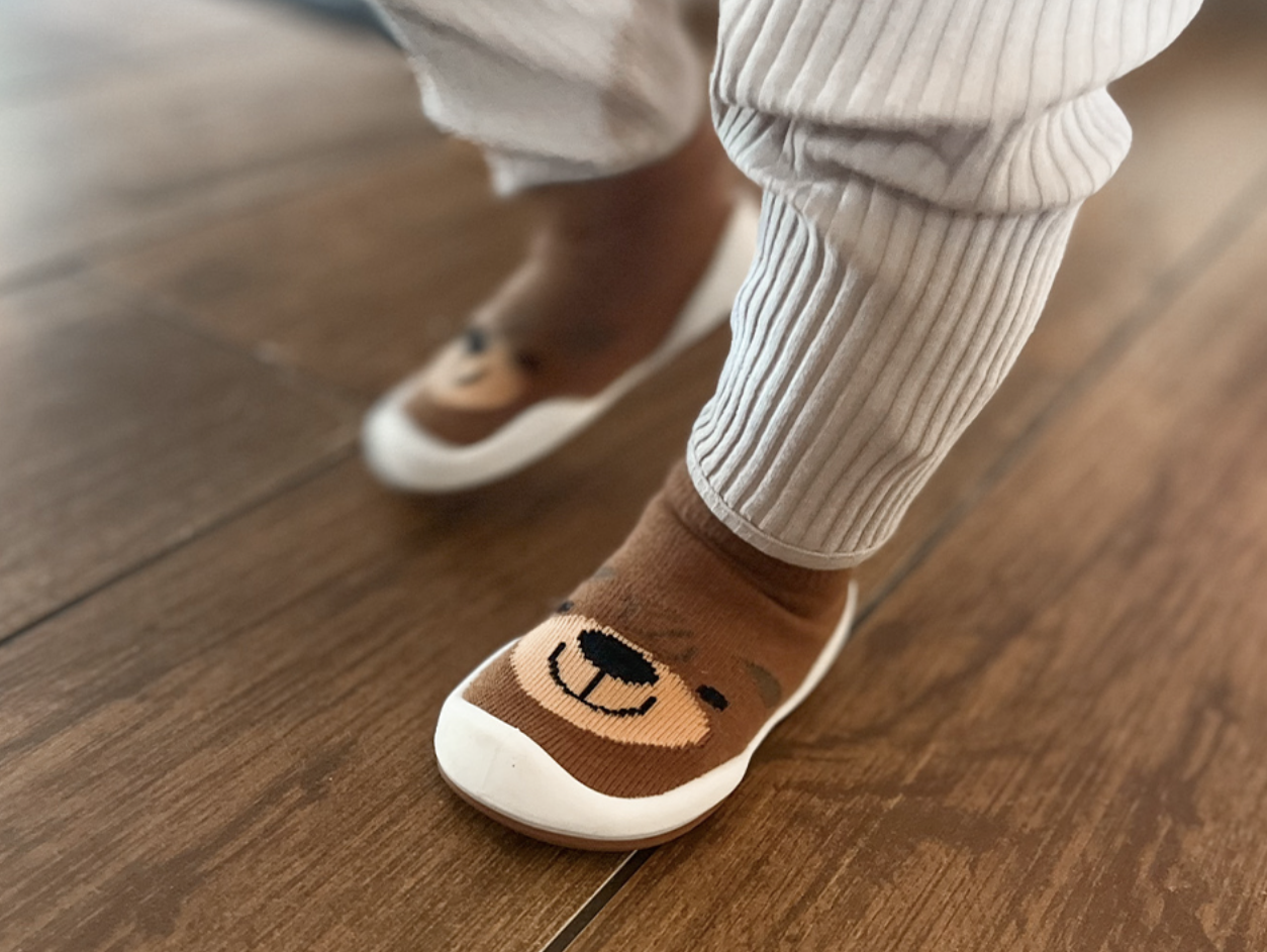 韓國襪子學步鞋 baby socks shoe | 銷量皇 啡熊bearbear學步鞋 - FLO | FLOWERKKOCH 