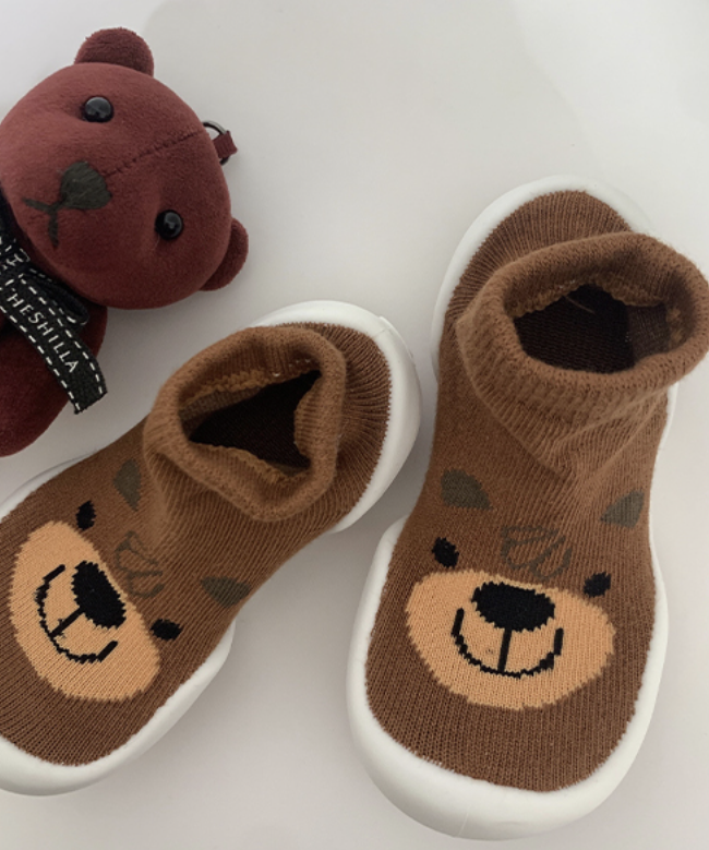 韓國襪子學步鞋 baby socks shoe | 銷量皇 啡熊bearbear學步鞋 - FLO | FLOWERKKOCH 