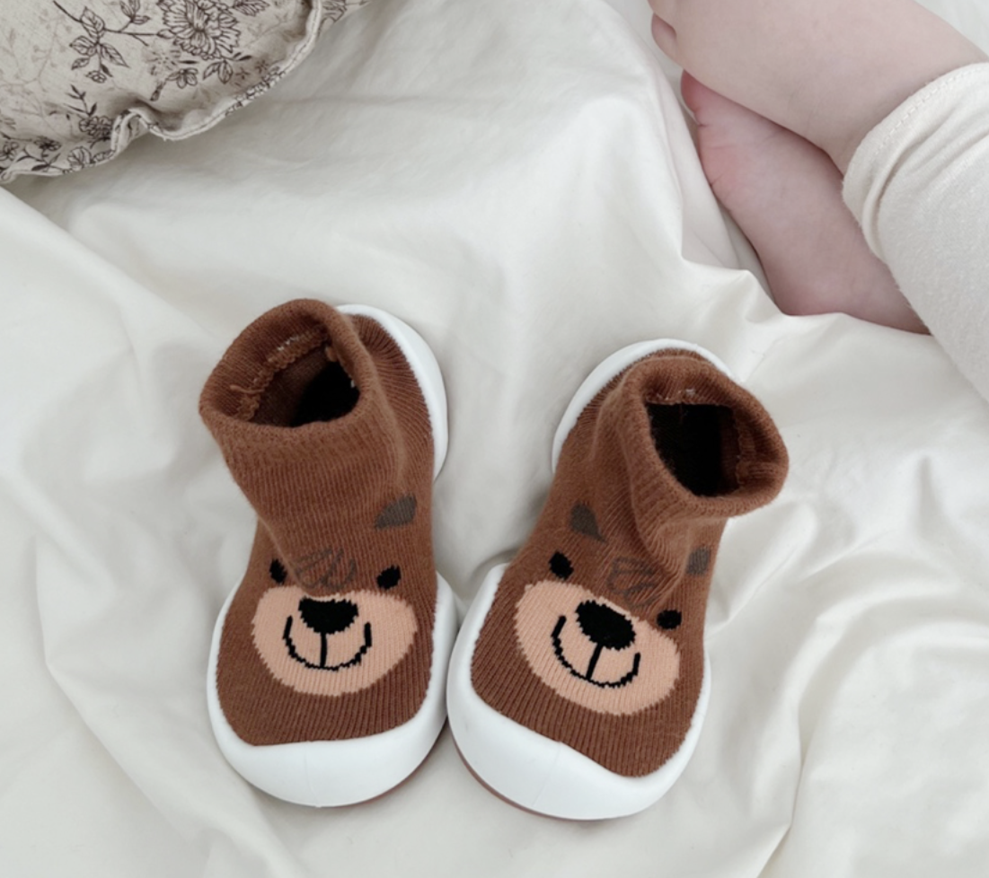 韓國襪子學步鞋 baby socks shoe | 銷量皇 啡熊bearbear學步鞋 - FLO | FLOWERKKOCH 