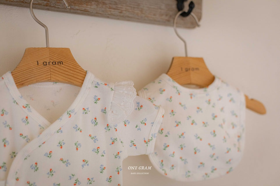 韓國童裝 25夏 | GR25206 BABY REBECCA - BIB & BONNET