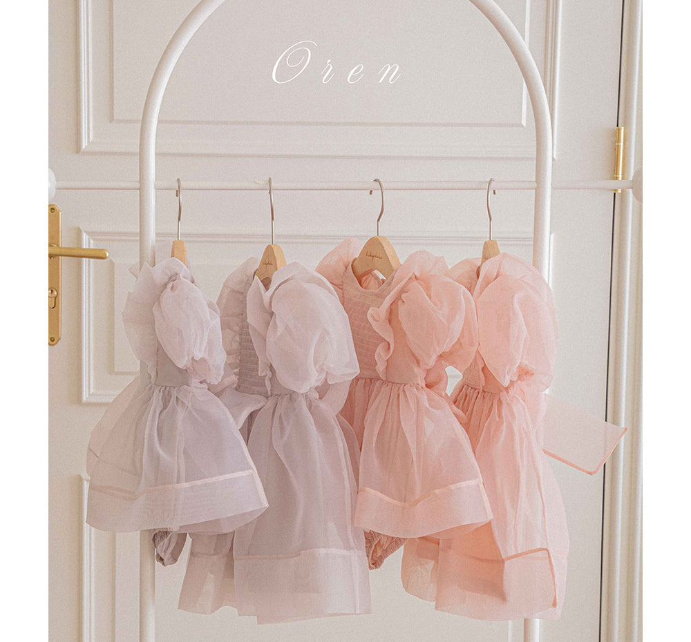韓國童裝 26春 | OR24 Serena Pintuck Organza Dress