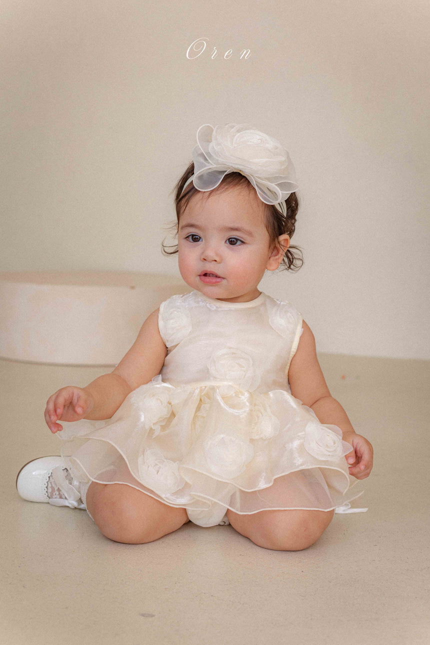 【現貨】韓國童裝 OREN Rose Baby Suit 寶寶百日之選