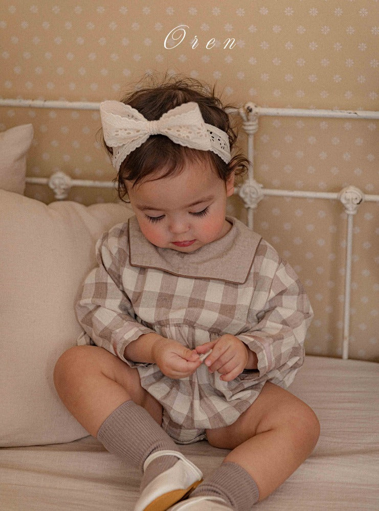 韓國童裝 26春 |  OR92 Checked Suit (75~90cm)